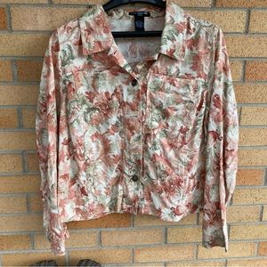 Saint Tropez West Floral Spring Linen Jacket